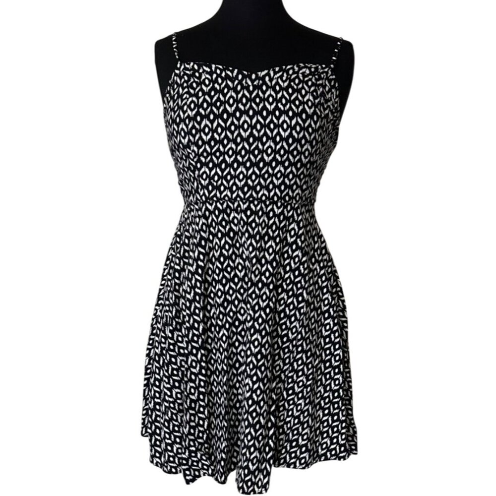 Old Navy Mini Sundress w/Spaghetti Straps Geometric 100% Rayon Junior's Size M